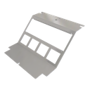 [UBD 160 150] Steckdoseneinsatz für 3Stk. 45x45 und 4Stk. MH Ausschnitte