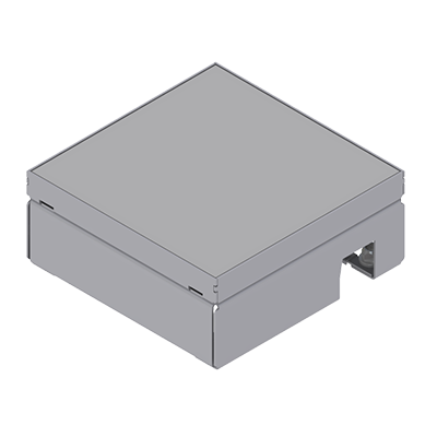 [UBD 165 153] Unterflur-Bodendose UBD 160 small aus Chromstahl inkl. belegtem Blinddeckel