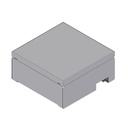 [UBD 210 202] Unterflur-Bodendose UBD 210 aus Chromstahl inkl. belegtem Blinddeckel