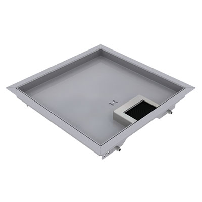 Sortie de sol double 210 en acier inoxydable poncé