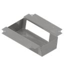 [UBD 215 240] Steckdoseneinsatz für 2x3Stk. 45x45 Ausschnitte, leer