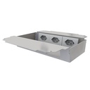 [UBD 261 267] Élément de prise pour 2x3 FLF, fil de terre inclus, 3x 1xT13 blanc