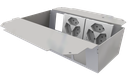 Élément de prise pour 2x5 FLF, fil de terre inclus,  1x 3xT13 blanc + 1x 3xT13/s blanc