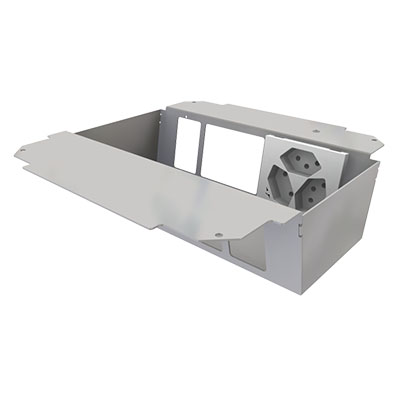 [UBD 261 274] Élément de prise pour 2x5 FLF, fil de terre inclus,  1x 3xT13/s blanc 