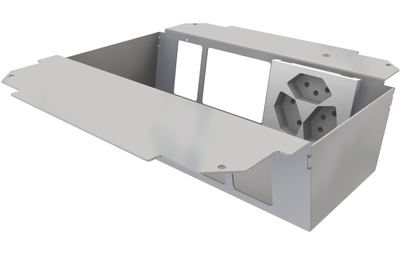 [UBD 261 273] Élément de prise pour 2x5 FLF, fil de terre inclus,  1x 3xT13 blanc 