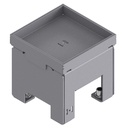 [UBD 100 109] Unterflur-Bodendose UBD 100 aus Chromstahl inkl. Blinddeckel mit Kante, geschlossen, und 15mm Vertiefung