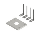 [UBD 130 166] Aufstock-Rahmen aus SVZ inkl. 170mm Nivellierschrauben zu UBD 100 und 130