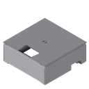 [UBD 212 001] Unterflur-Bodendose UBD 210 ohne Schutzkante inkl. belegtem Deckel aus 4mm SVZ mit Ausschnitt