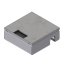 [UBD 167 163] Schwerlast-Unterflur-Bodendose UBD 160 small aus Chromstahl inkl. belegtem Deckel und 4mm Verstärkungsplatte und 1 Bürstenauslass