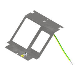 [UBD 133 135] Steckdoseneinsatz für 3 FLF, inkl. Erddraht, leer