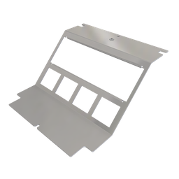 [UBD 160 150] Steckdoseneinsatz für 3Stk. 45x45 und 4Stk. MH Ausschnitte
