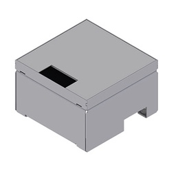 [UBD 160 158] Unterflur-Bodendose UBD 160 aus Chromstahl inkl. belegtem Deckel und 1 Bürstenauslass