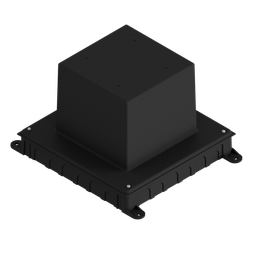 [UBD 160 198] Kunststoff-Einbaubox, schwarz zu UBD 160, oben: 170x170mm, unten: 260x310mm, H: 185mm