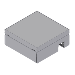 [UBD 165 153] Unterflur-Bodendose UBD 160 small aus Chromstahl inkl. belegtem Blinddeckel
