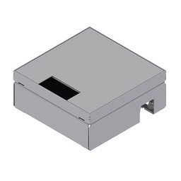 [UBD 165 158] Unterflur-Bodendose UBD 160 small aus Chromstahl inkl. belegtem Deckel und 1 Bürstenauslass