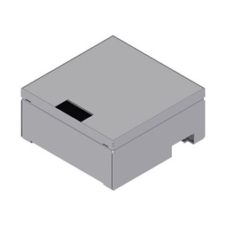 [UBD 210 208] Unterflur-Bodendose UBD 210 aus Chromstahl inkl. belegtem Deckel und 1 Bürstenauslass