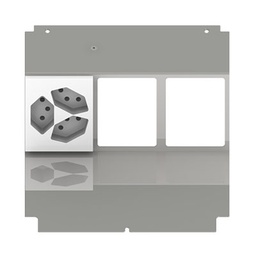 [UBD 210 220] Élément de prise pour 6 FLF, fil de terre inclus, 1x 3xT13 blanc