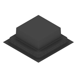 [UBD 260 283] Kunststoff-Einbaubox, schwarz, zu UBD 260, oben: 270x270mm, unten: 420x420mm, H: 150mm