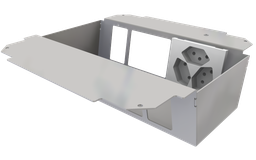 [UBD 261 273] Élément de prise pour 2x5 FLF, fil de terre inclus,  1x 3xT13 blanc 
