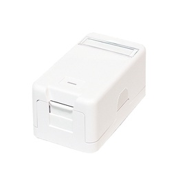 [MVT 200 140] Aufputz-Leergehäuse Keystone, für 1xRJ45 UTP, weiss,