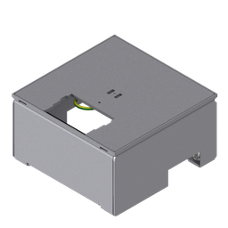 [UBD 162 001] Unterflur-Bodendose UBD 160 ohne Schutzkante inkl. belegtem Deckel aus 4mm SVZ mit Ausschnitt