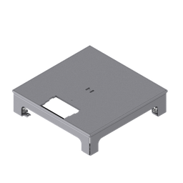 [UBD 217 001] Unterflur-Bodendose UBD 210 small ohne Schutzkante inkl. belegtem Deckel aus 4mm SVZ mit Ausschnitt